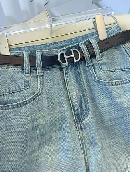 Loose Wide Leg Denim Jeans Women's Summer Thin Drapey Straight High Waist Slimming Floor-Length Pants Vintage High Waist Zipper