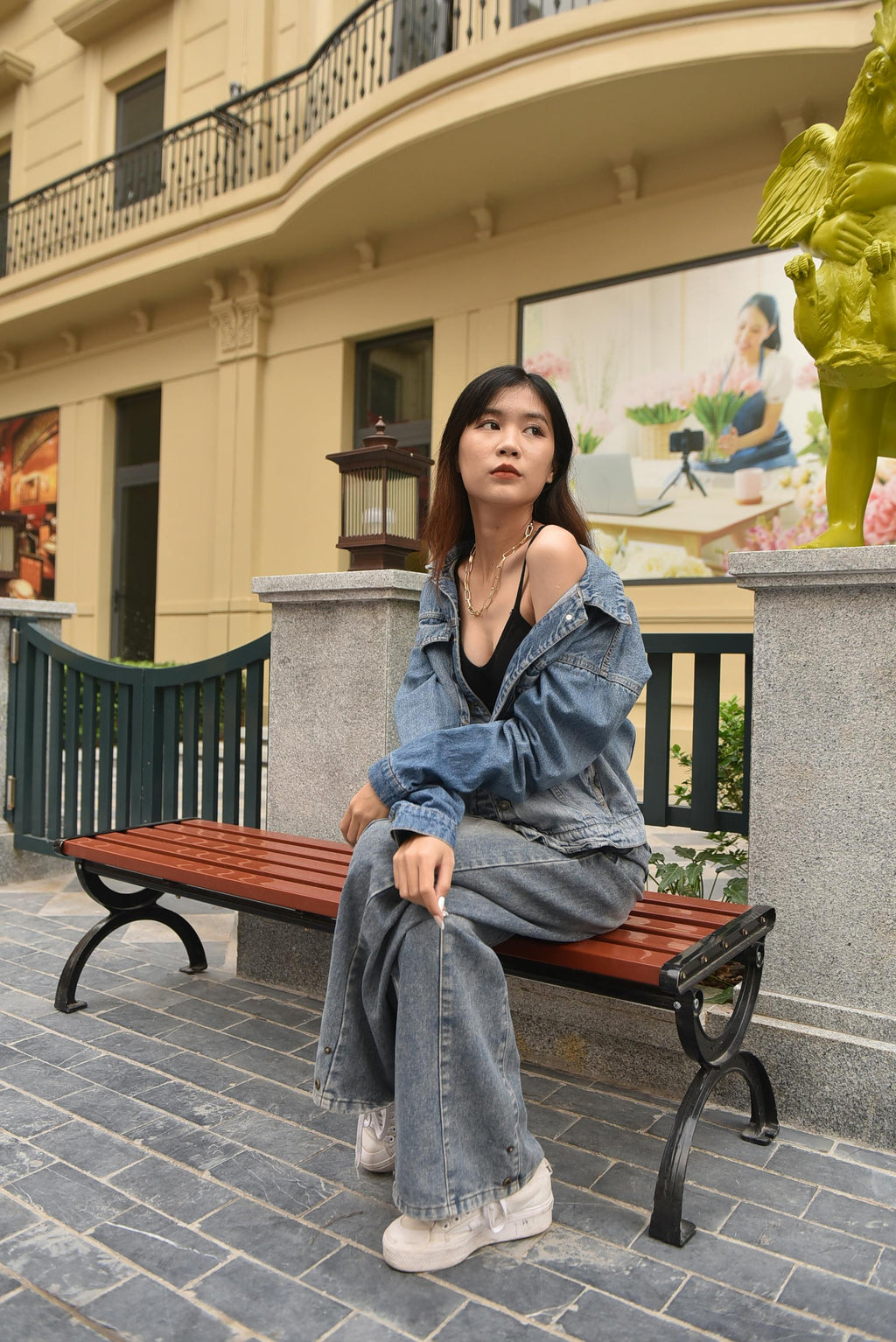 Loose Wide Leg Denim Jeans Women's Summer Thin Drapey Straight High Waist Slimming Floor-Length Pants Vintage High Waist Zipper