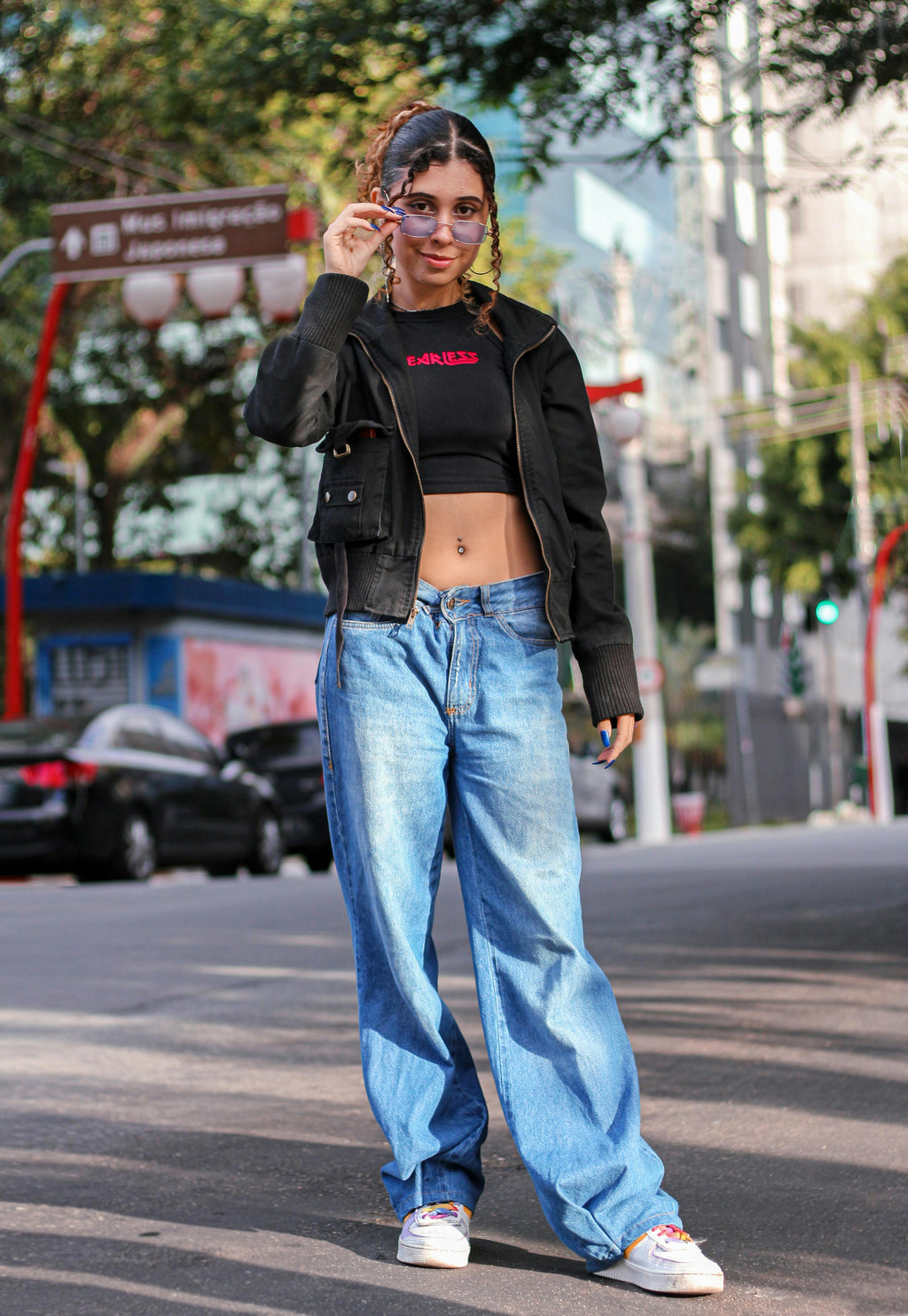 Loose Wide Leg Denim Jeans Women's Summer Thin Drapey Straight High Waist Slimming Floor-Length Pants Vintage High Waist Zipper